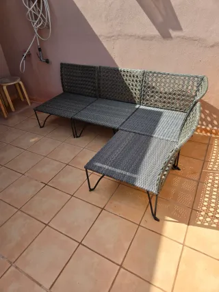 Sofa jardin esquina ikea Jutholmen