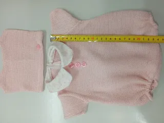 Conjunto bebé punto rosa