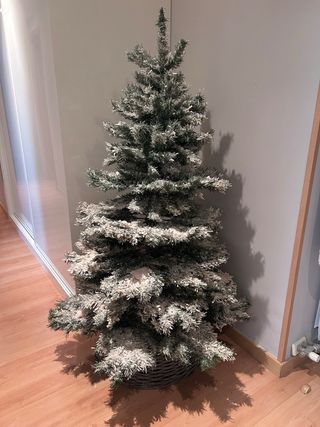Árbol de Navidad 150cm con efecto nieve