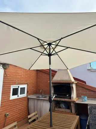 Sombrilla 270cm Beige + Base