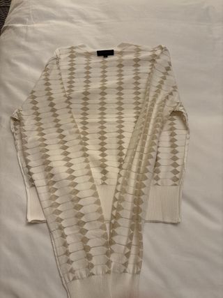 Jersey Adolfo Domínguez Blanco y Dorado