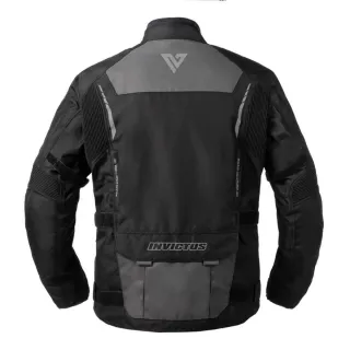 CHAQUETA DE MOTO GRIS Y NEGRO