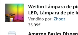 Lámpara de pie LED RGB Weilim