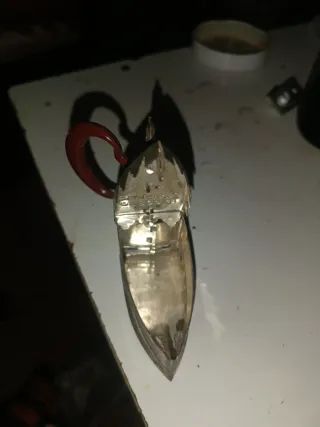 Plancha antigua de carbón vintage