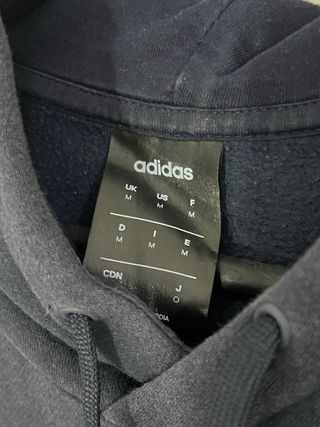 Sudadera Adidas Azul con Rayas Blancas