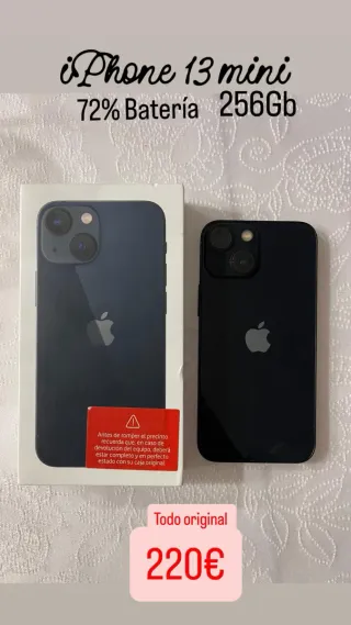 iPhone 13 mini 256GB 72% Batteria