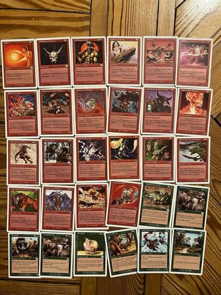 164 carte Magic vintage Sesta Edizione VI