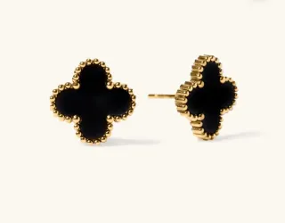 Pendientes Vania Oro Negro