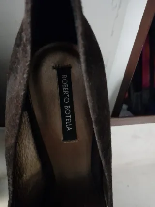 Zapatos Roberto Torreta Tacon Piel Talla 40