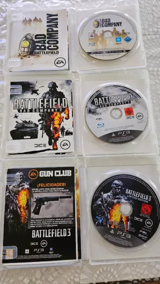Colección 5 Juegos Battlefield PS3