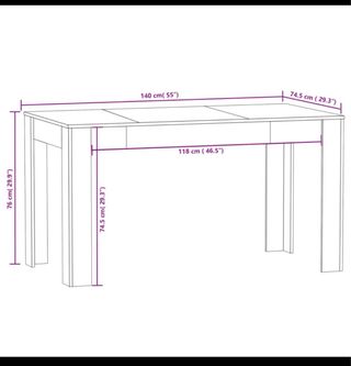Mesa de comedor de madera SOLO LA MESA