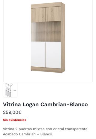 Vitrina Logan Cambrian-Blanco