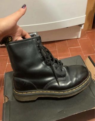 Dr. Martens Stivali Neri Lucidi