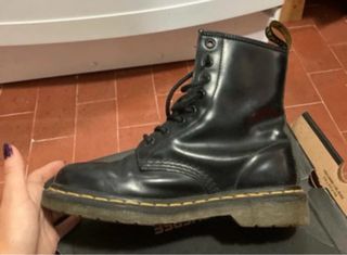 Dr. Martens Stivali Neri Lucidi