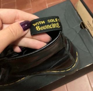 Dr. Martens Stivali Neri Lucidi