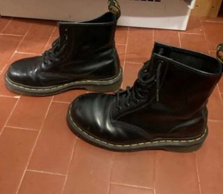 Dr. Martens Stivali Neri Lucidi