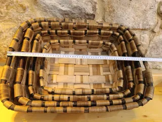 Cestas de castaño artesanales hechas a mano