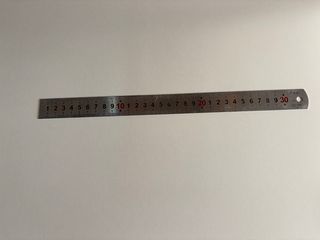 Conjunto 3 Réguas Aço Inox 60, 30 e 15cm