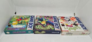 Cajas Game Boy: Simpsons, Battletoads, Snoopy