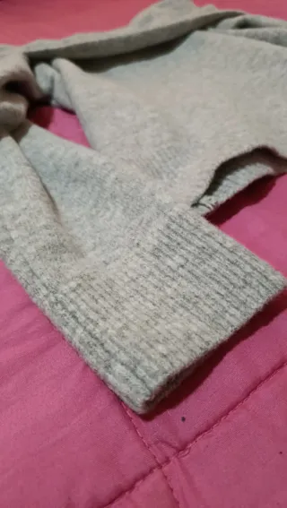 Jersey Hombros Descubiertos Gris