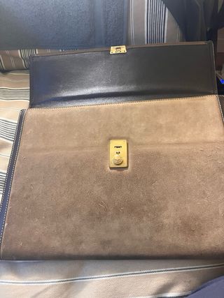 Cartera Loewe vintage piel marrón