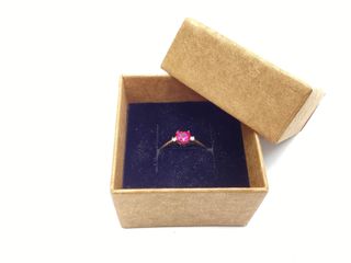 anillo oro 18k con piedra t. 15 (17,52 mm)