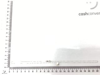 collar oro 18k con piedra con diamante 22.5cm