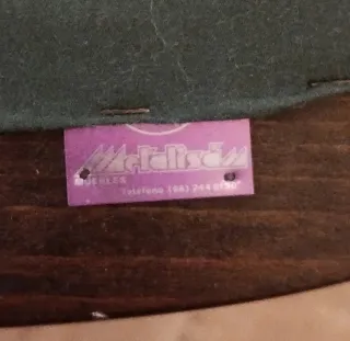 4 Sillas vintage madera y cretona