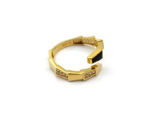 anillo oro 18k con piedra con circonita t. 16 (17,84 mm)