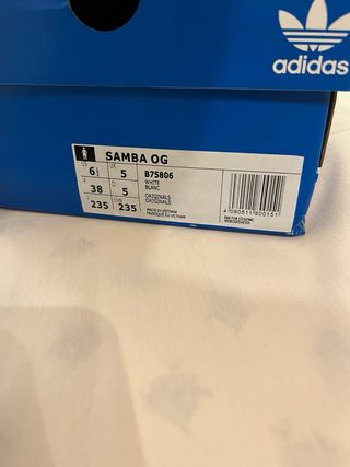 Adidas Samba OG Blancas y Negras