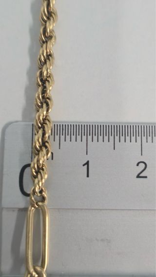Pulsera Salomónica Figaro 4.3gr 3.5mm