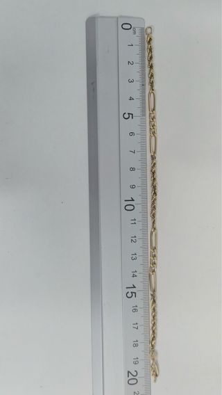 Pulsera Salomónica Figaro 4.3gr 3.5mm