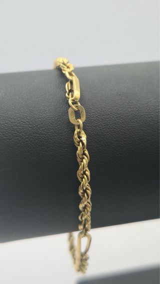 Pulsera Salomónica Figaro 4.3gr 3.5mm