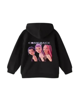 Sudadera Negra con Estampado Hunters