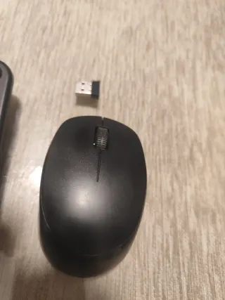 Teclado y Ratón Inalámbrico Negro