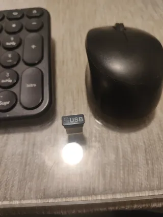 Teclado y Ratón Inalámbrico Negro
