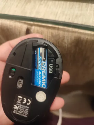 Teclado y Ratón Inalámbrico Negro