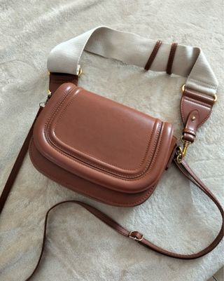 Bolso bandolera Zara marrón