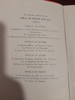 Edgar Wallace – Novelas de intriga y misterio