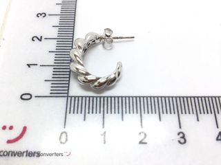 pendientes plata 925mm