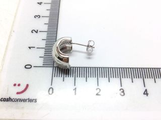 pendientes plata 925mm con piedra con circonita