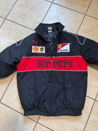 Chaqueta Ferrari Vintage Negra y Roja