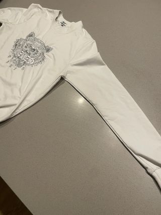 Sudadera Kenzo Blanca. Calza S.