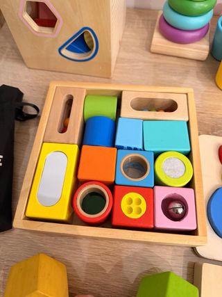 Juguetes de madera para bebés 1-3 años