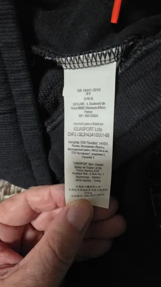 Pantalón chándal Domyos negro con cremalleras