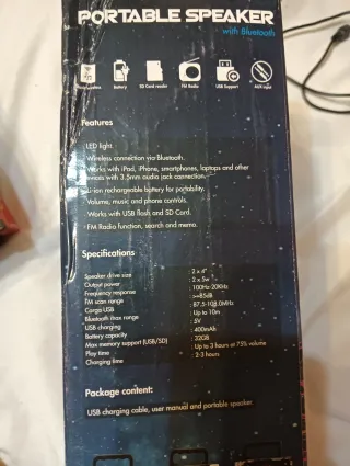 Altavoz Portátil Bluetooth Multicolor