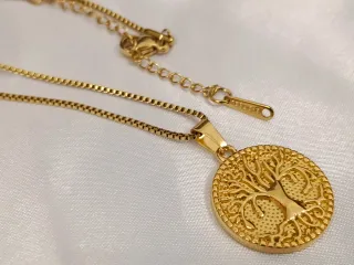 Collar Árbol de la Vida Bañado en Oro 18K