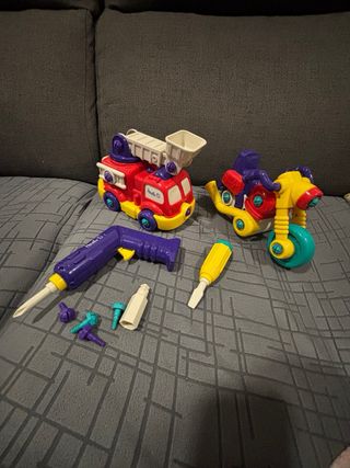 Moto y Camión Bomberos Desmontable