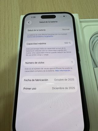 iPhone 16 Negro 128GB nuevo