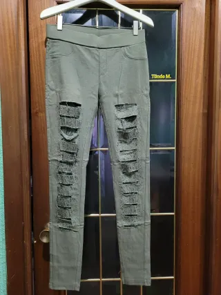 Leggings Mujer Rotos Talla L
